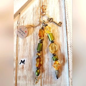 Beaded handcrafted keychain